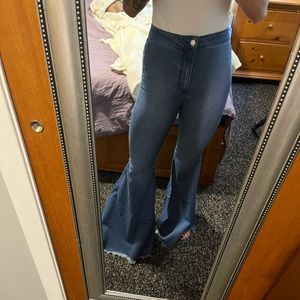 Just Float On Flare Jeans Free People